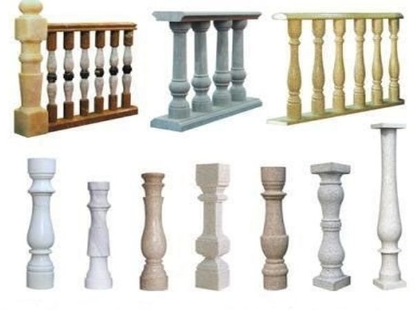 Примеры каменных балясин и перил