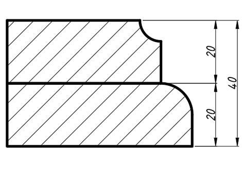 Варианты торцов с подклейкой 6