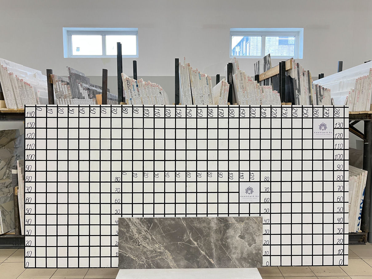 Изображение Заготовка F5342 (1330х470х20 мм)/Мрамор Fior di Bosco/Серый/Полировка