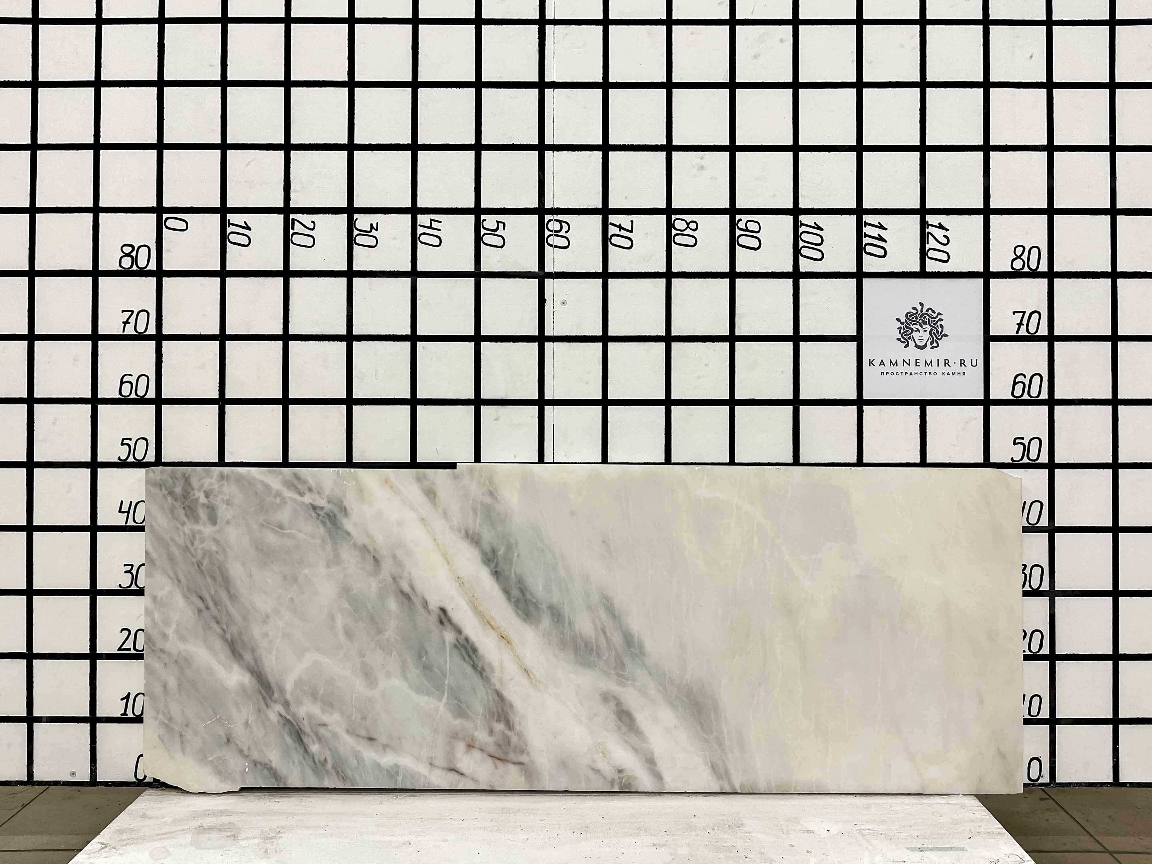 Изображение Заготовка F2570 (1300х430х20 мм)/Мрамор Bianco Lasa Vena Oro/Белый/Полировка