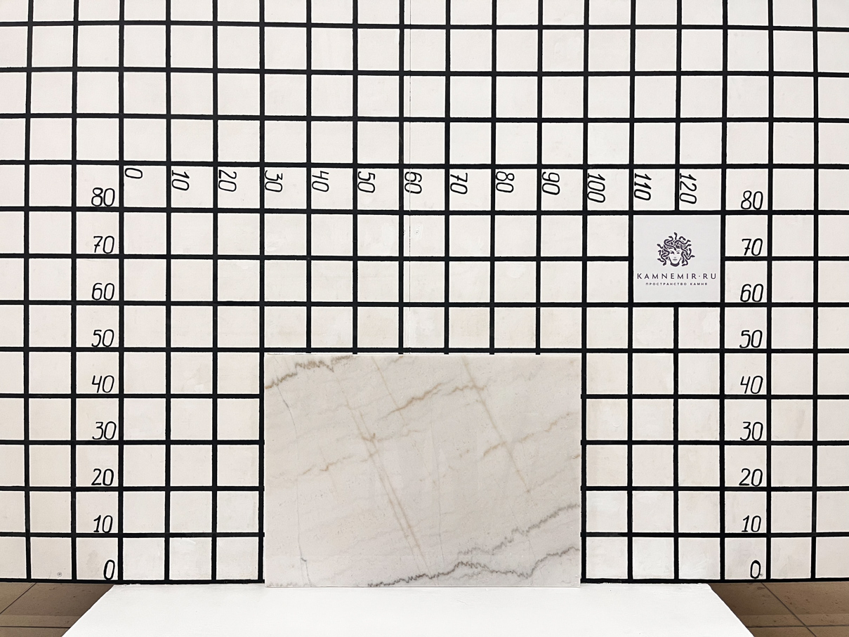 Изображение Заготовка  (650х470х18 мм)/Мрамор Guangxi White/Белый/Полировка