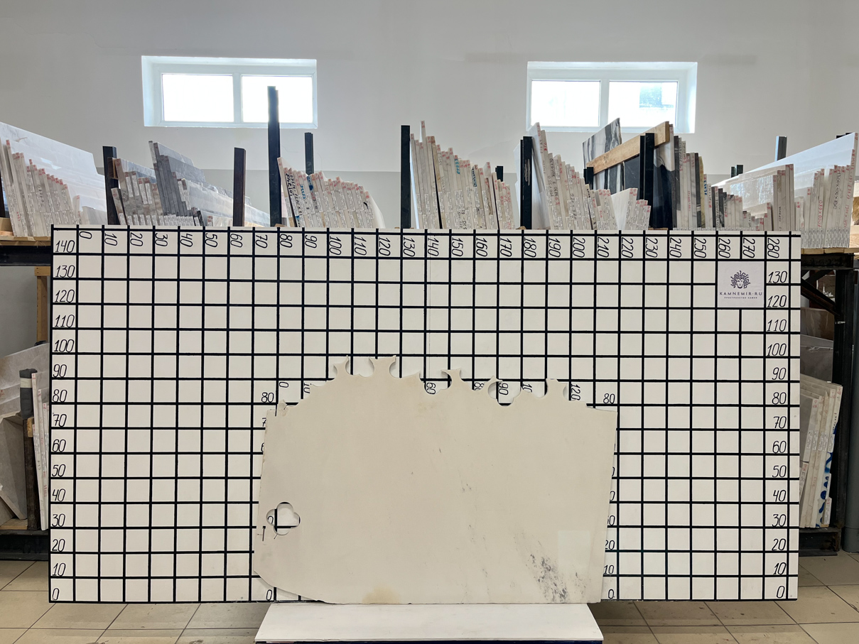 Изображение Заготовка F7097 (1200х720х20 мм)/Мрамор Bianco Sivec/Белый/Полировка