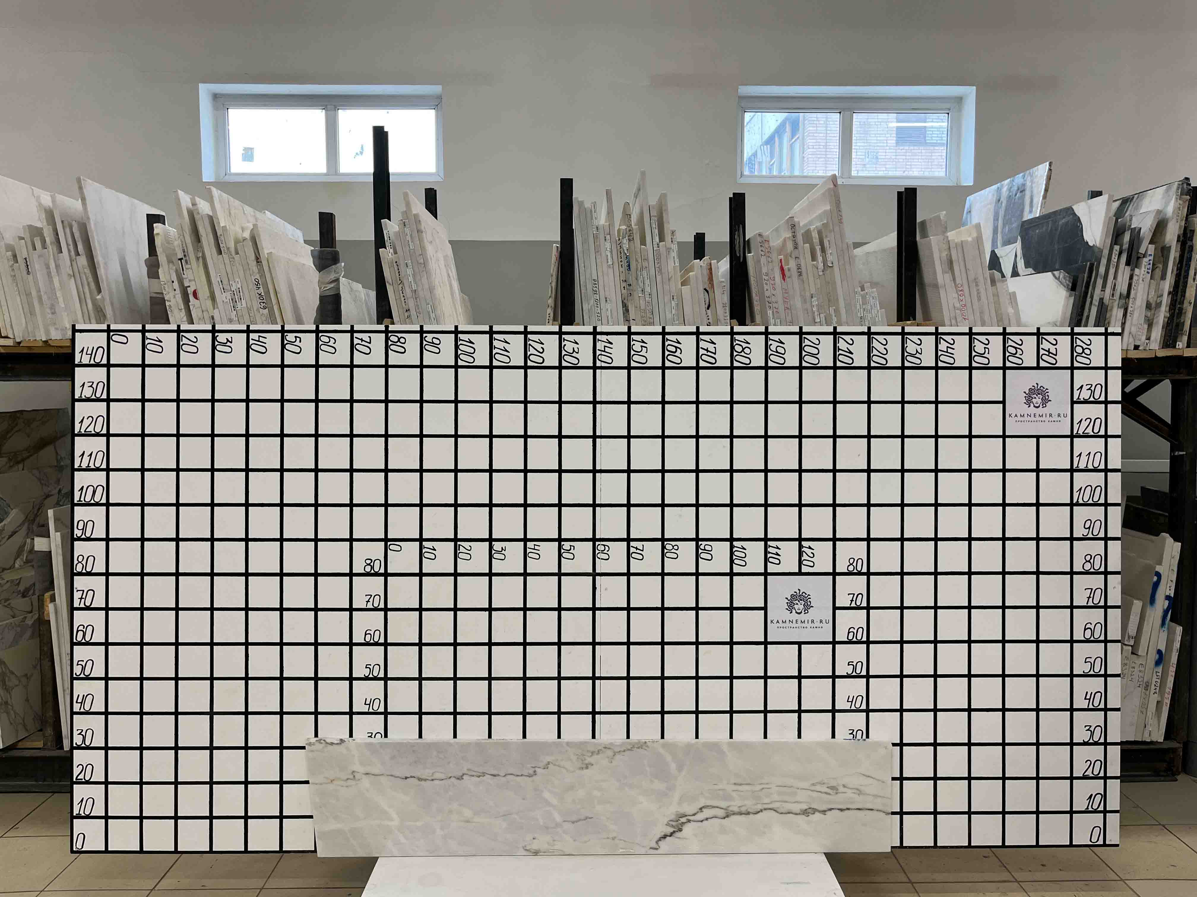 Изображение Заготовка F2556 (1610х310х20 мм)/Мрамор Bianco Lasa Vena Oro/Белый/Полировка