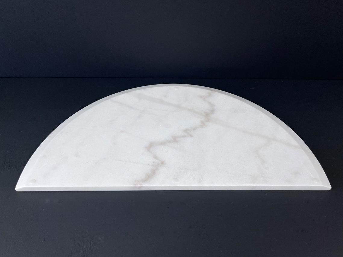 Столешница 13.1 (620х330х18 мм)/Мрамор Guangxi White/Белый/Полировка - изображение 3