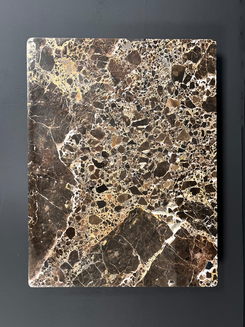 Изображение Столешница 2 (475х375х40 мм)/Мрамор Emperador Dark/Коричневый/Полировка