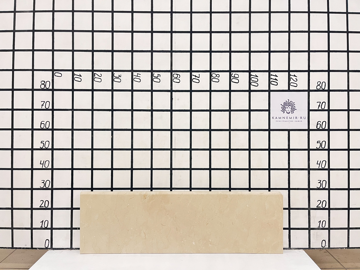 Изображение Изделие Ступень с подклейкой (990х300х20 мм)/Мрамор Crema Marfil/Бежевый/Полировка