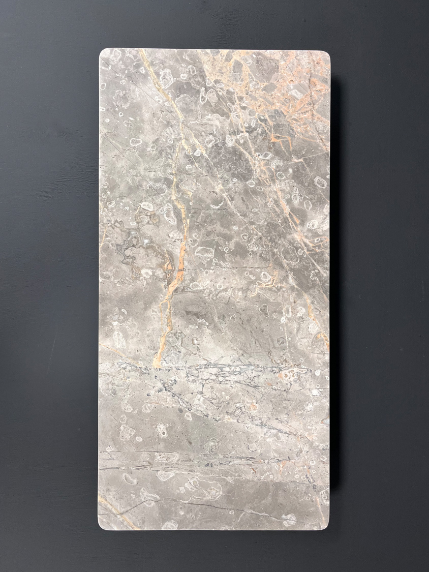 Изображение Столешница 3 (565х275х40 мм)/Мрамор Fior di Bosco/Серый/Полировка