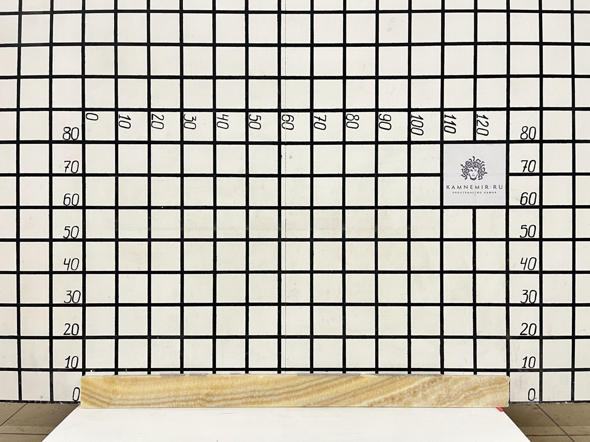 Изображение Заготовка D8877 (1250х85х20 мм)/Оникс Ivory/Желтый/Полировка