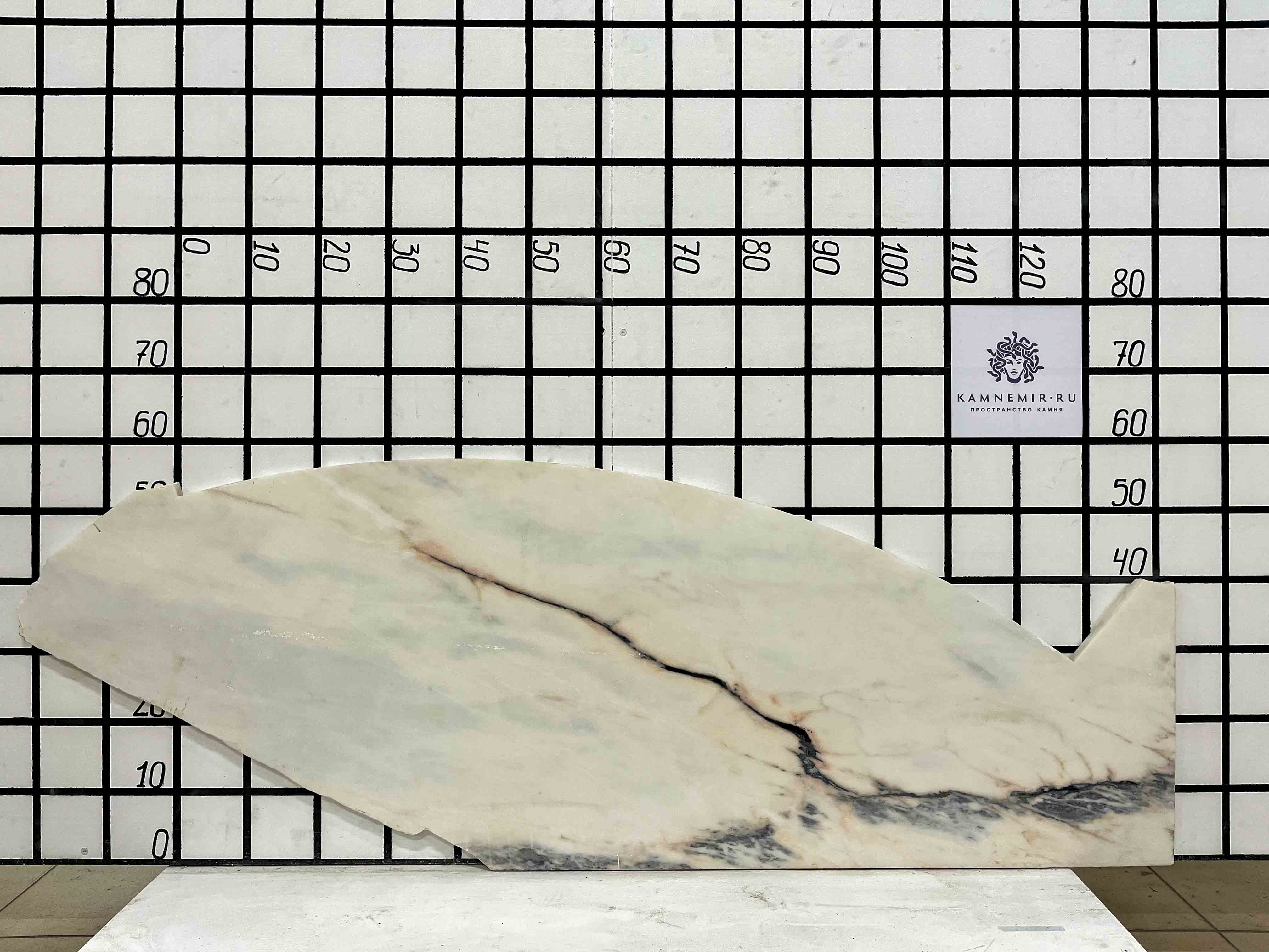 Изображение Заготовка F2479 (1200х250х20 мм)/Мрамор Bianco Lasa Vena Oro/Белый/Антик