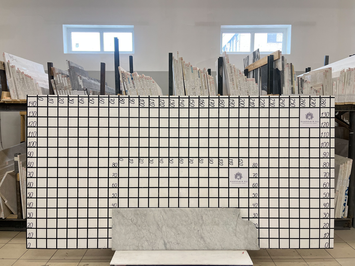 Изображение Заготовка F7069 (1200х400х30 мм)/Мрамор Bianco Carrara/Белый/Полировка