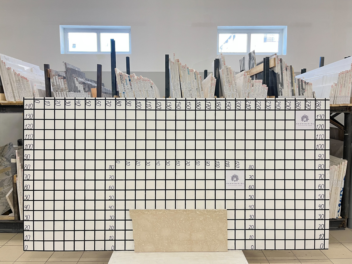 Изображение Заготовка F4574 (860х400х30 мм)/Мрамор Botticino Classico/Бежевый/Полировка