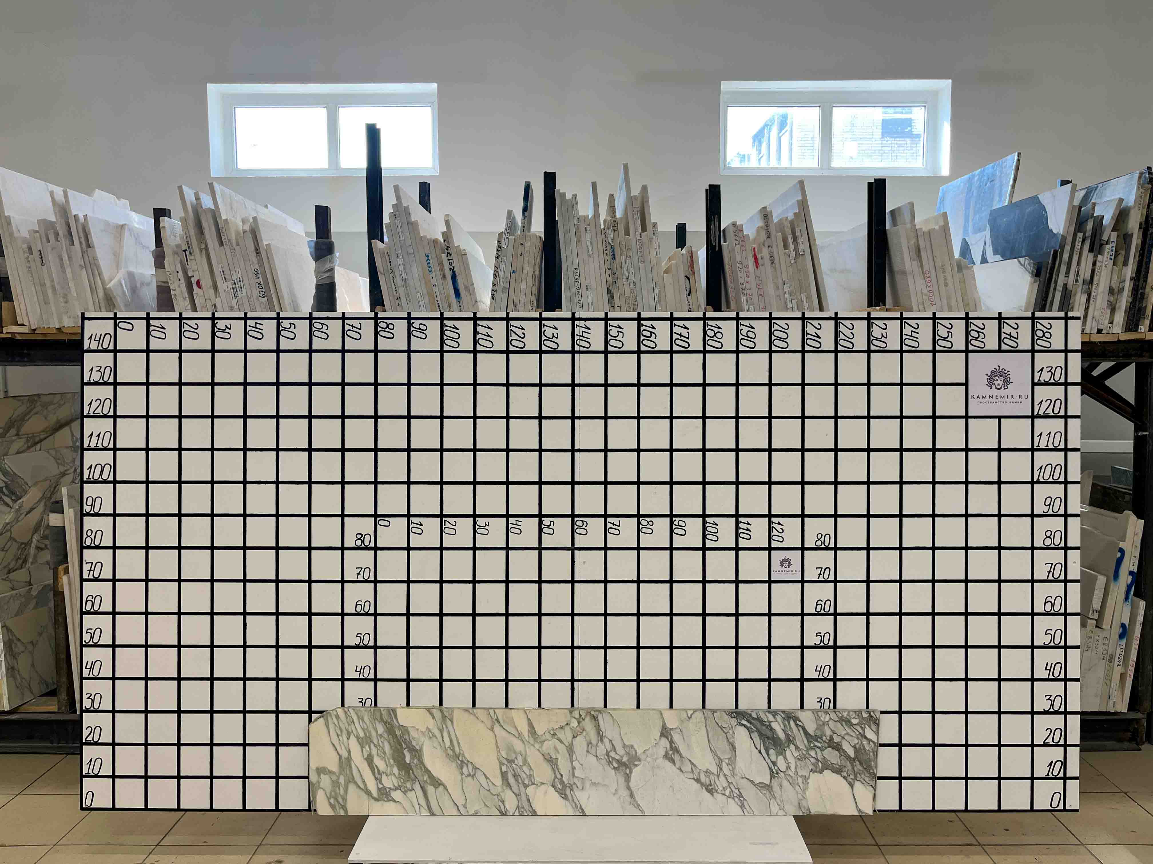 Изображение Заготовка F2430 (1580х280х20 мм)/Мрамор Calacatta/Белый/Полировка