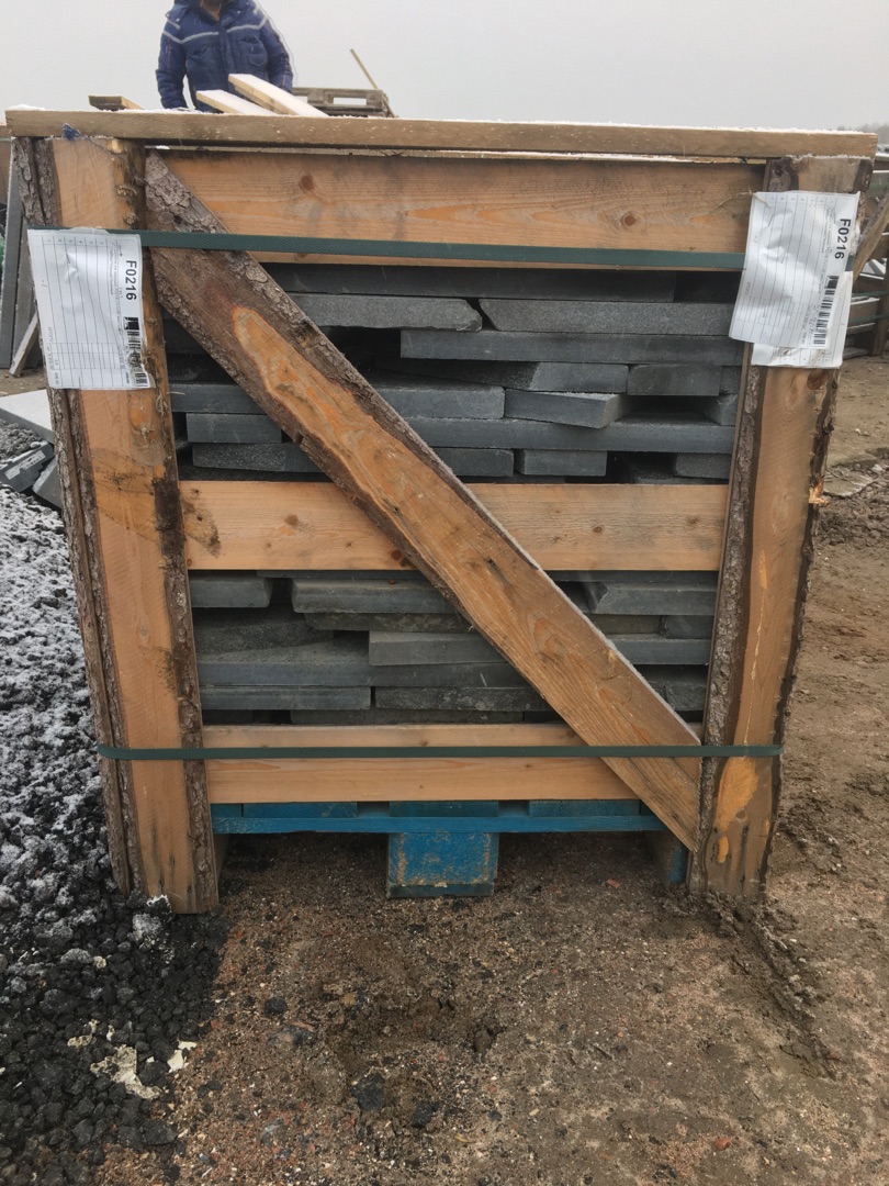 Остатки (не мерные) F0216 (1х1х30 мм)/Гранит Габбро/Черный/Пиленый - изображение 4