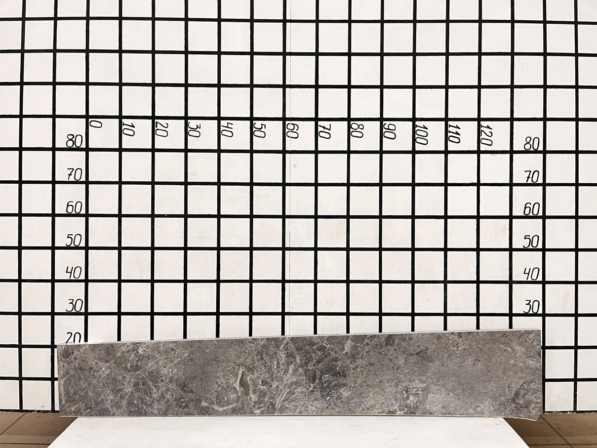 Изображение Заготовка  (1440х200х20 мм)/Мрамор Tundra Grey/Серый/Полировка