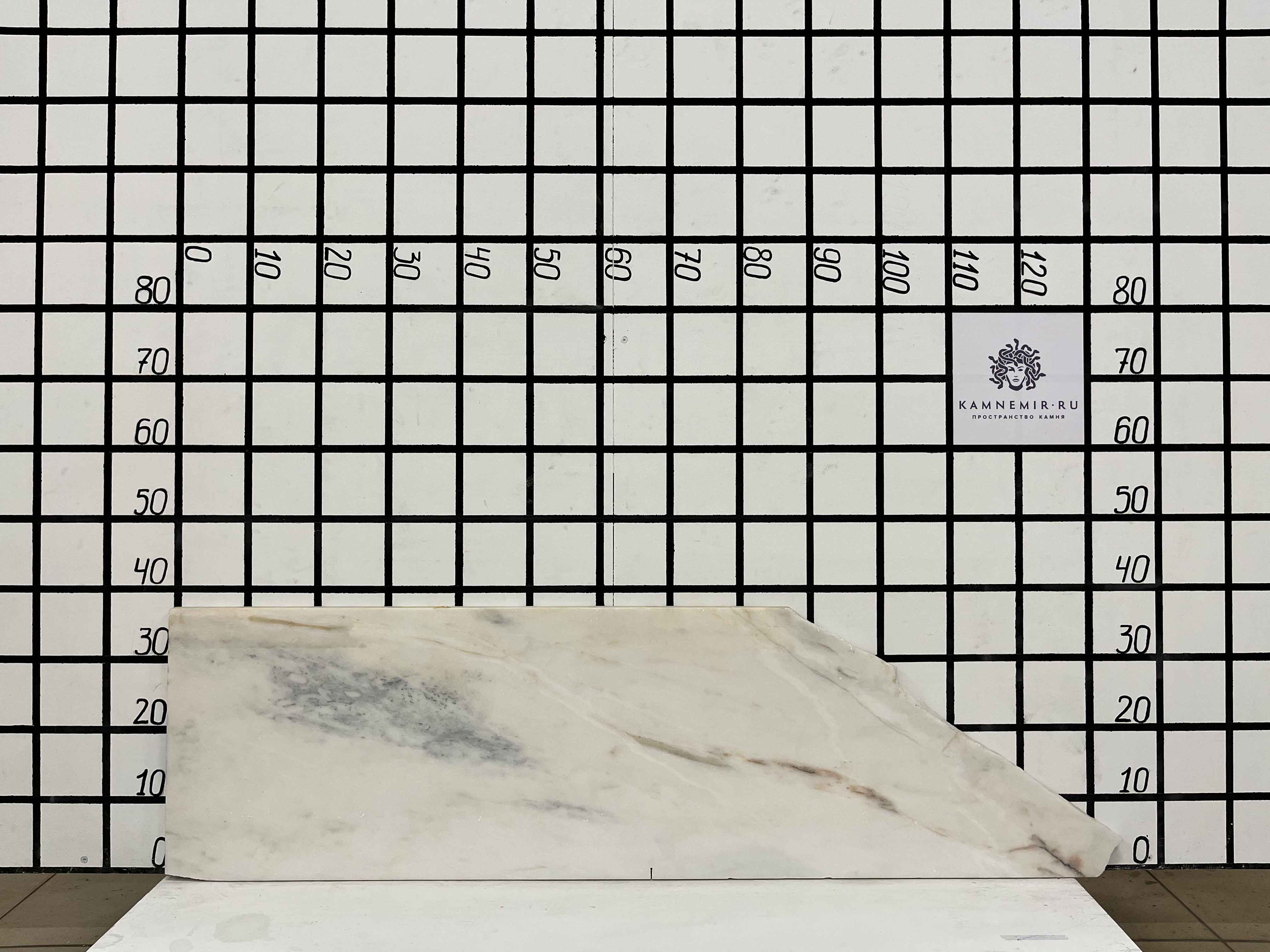 Изображение Заготовка F2550 (850х350х20 мм)/Мрамор Bianco Lasa Vena Oro/Белый/Антик