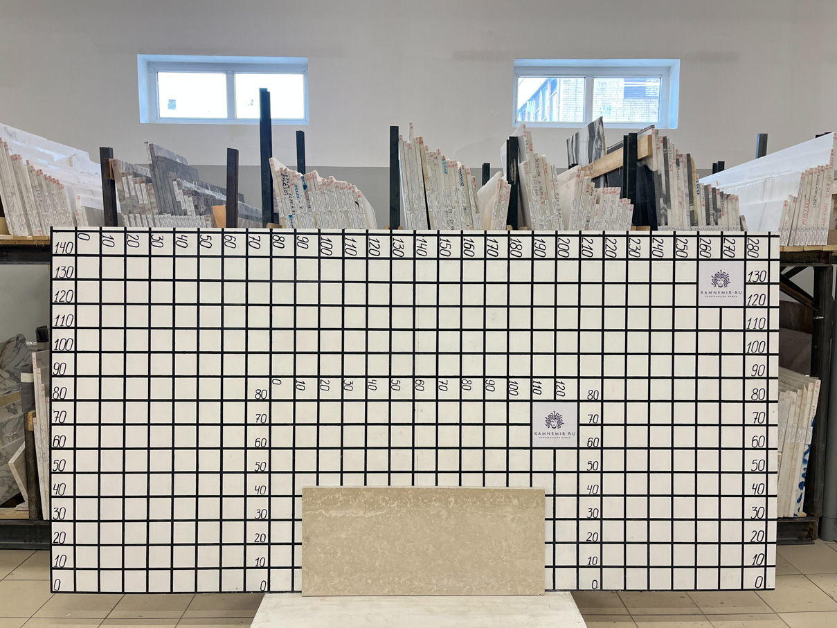 Изображение Заготовка F4575 (1000х430х30 мм)/Мрамор Botticino Classico/Бежевый/Полировка