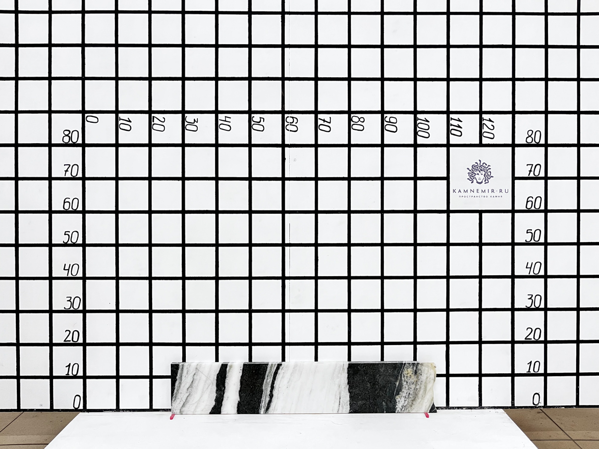 Изображение Заготовка F3345 (730х150х20 мм)/Мрамор Panda White/Черно-белый/Полировка