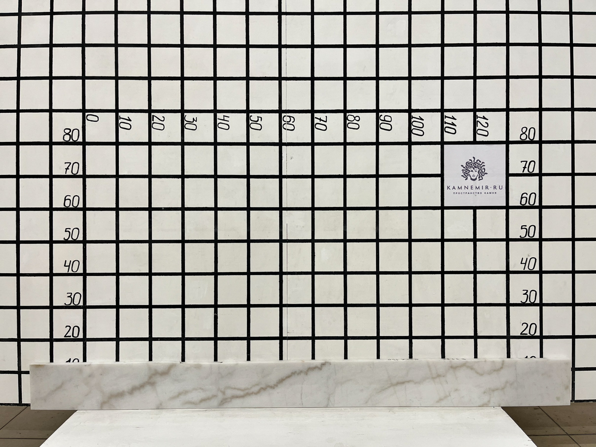 Изображение Заготовка  (1630х130х18 мм)/Мрамор Guangxi White/Белый/Полировка