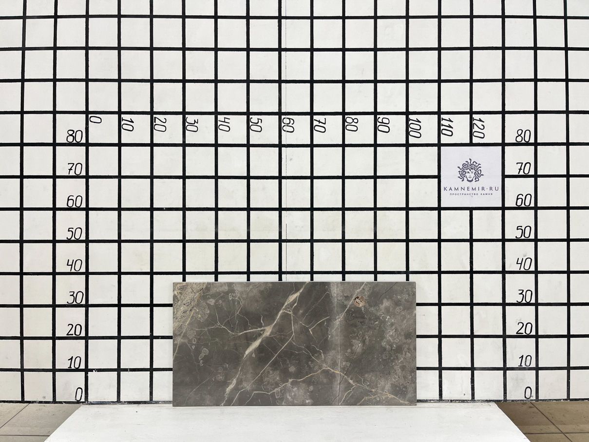 Изображение Заготовка  (740х370х20 мм)/Мрамор Fior di Bosco/Серый/Полировка