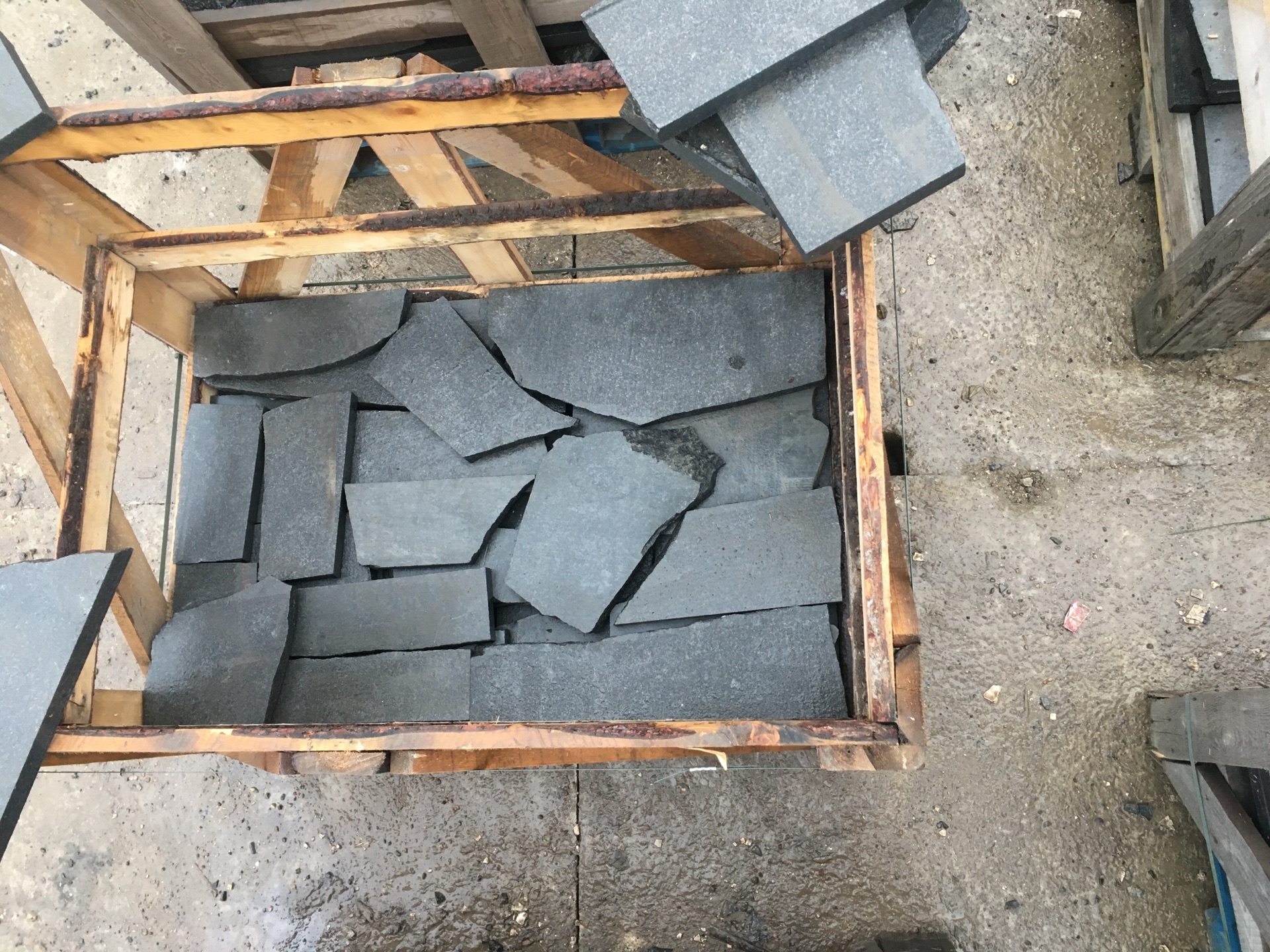 Остатки (не мерные) E8712 (1х1х30 мм)/Гранит Габбро/Черный/Пиленый - изображение 4