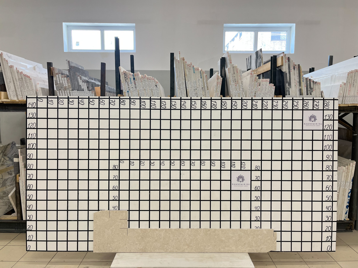 Изображение Заготовка F4987 (1350х220х20 мм)/Мрамор Venezia Delicato/Бежевый/Полировка