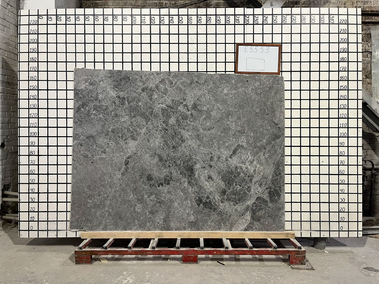 Заготовка  (1220х300х20 мм)/Мрамор Tundra Grey/Серый/Полировка - изображение 2