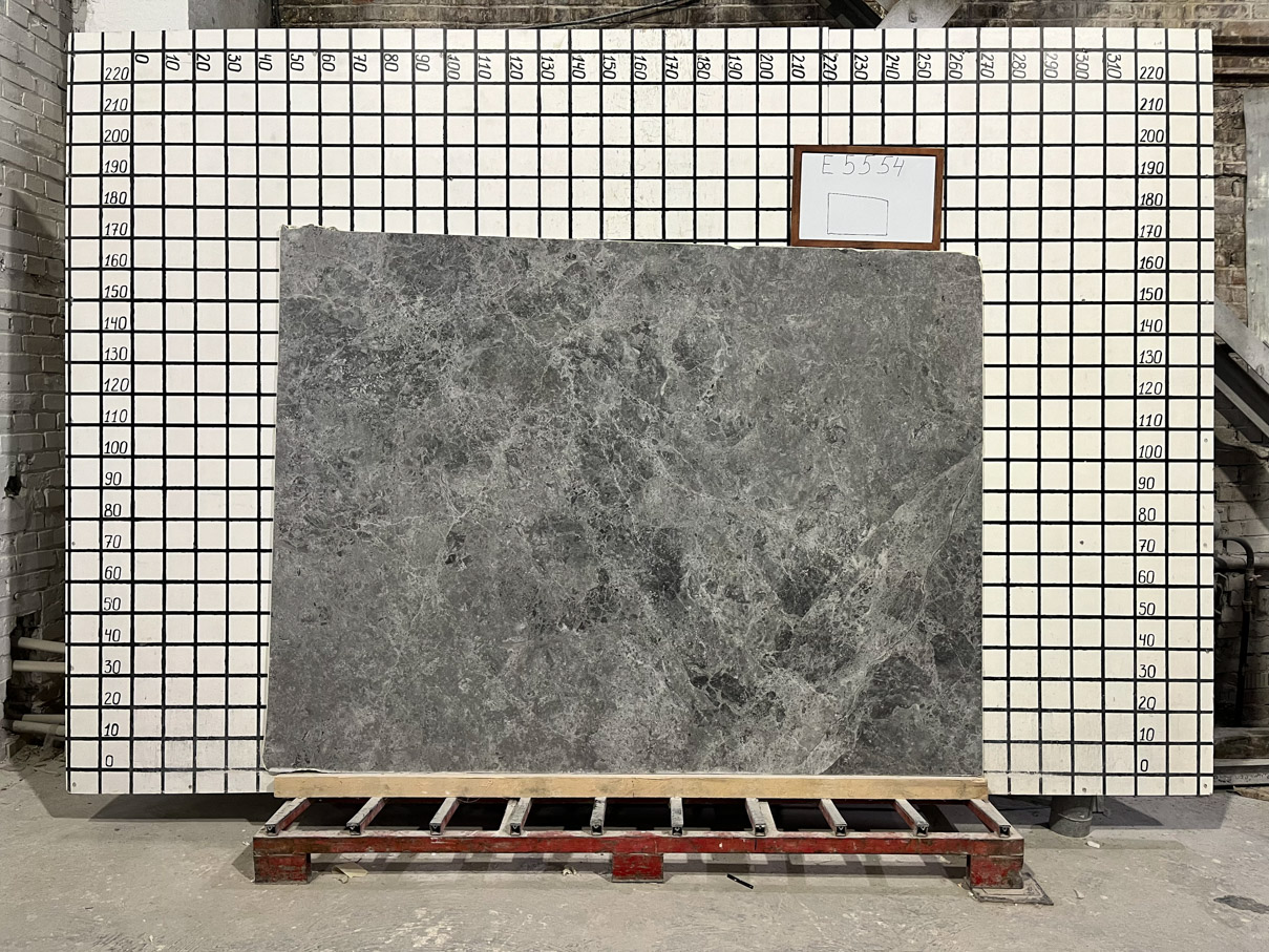 Заготовка  (1700х260х20 мм)/Мрамор Tundra Grey/Серый/Полировка - изображение 2