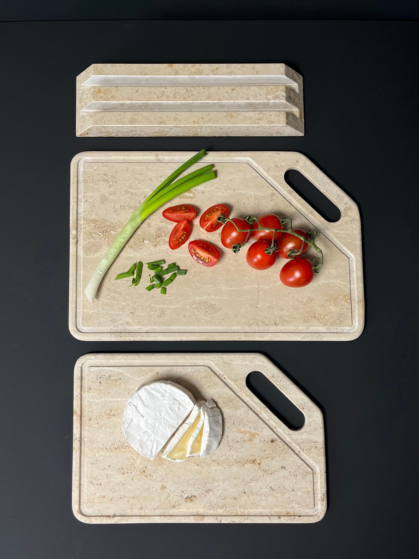 Изображение СПK Набор Разд. Доски с подставкой (360х250х80 мм)/Известняк Jura Beige/Бежевый/Антик