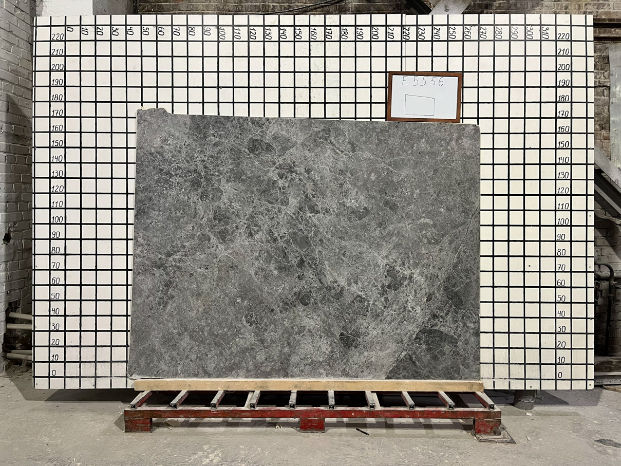 Заготовка  (1210х260х20 мм)/Мрамор Tundra Grey/Серый/Полировка - изображение 2