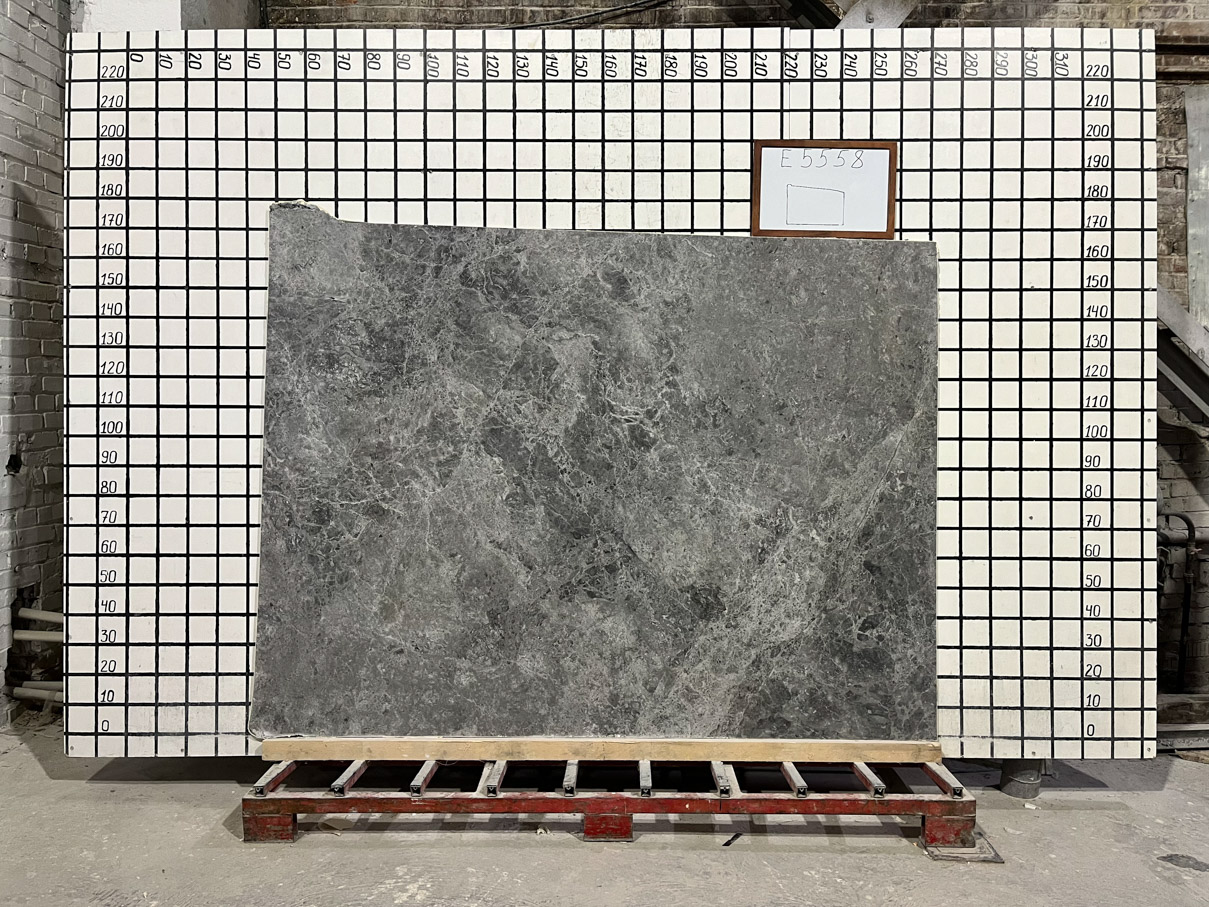 Заготовка  (1460х300х20 мм)/Мрамор Tundra Grey/Серый/Полировка - изображение 2