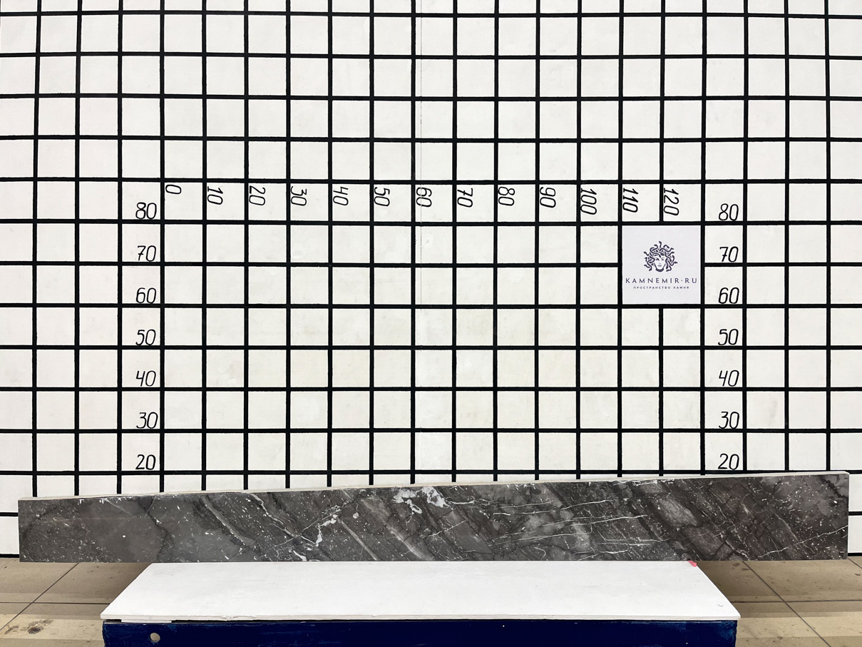 Изображение Заготовка  (1460х150х20 мм)/Мрамор Arabescato Gridjio/Серый/Полировка