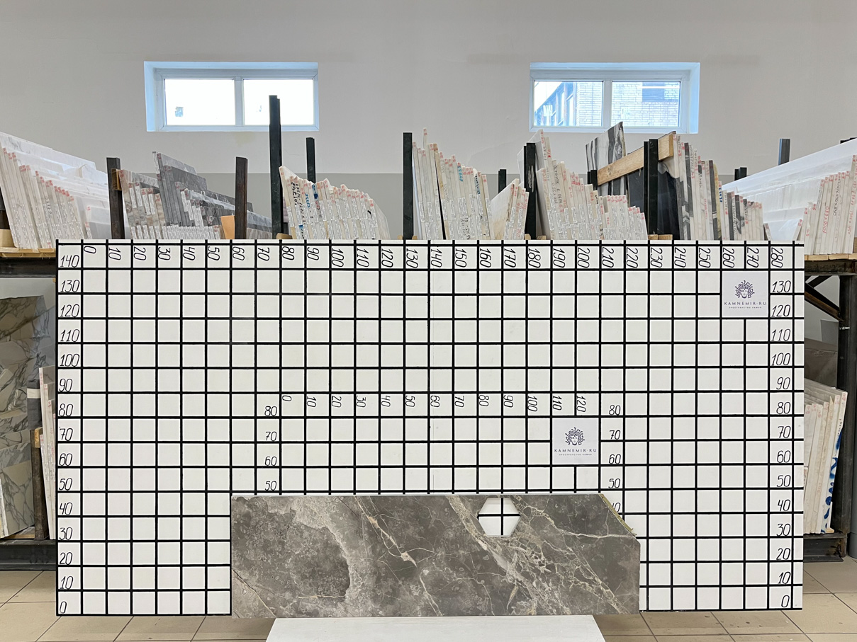 Изображение Заготовка F5341 (1630х310х20 мм)/Мрамор Fior di Bosco/Серый/Полировка