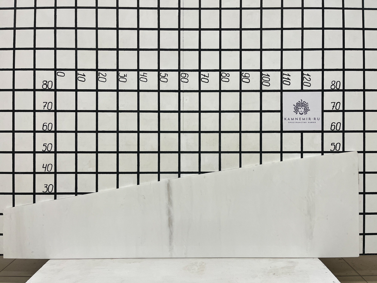 Изображение Заготовка неправильной формы  (1650х200х20 мм)/Мрамор Bianco Lasa Venato/Белый/Полировка