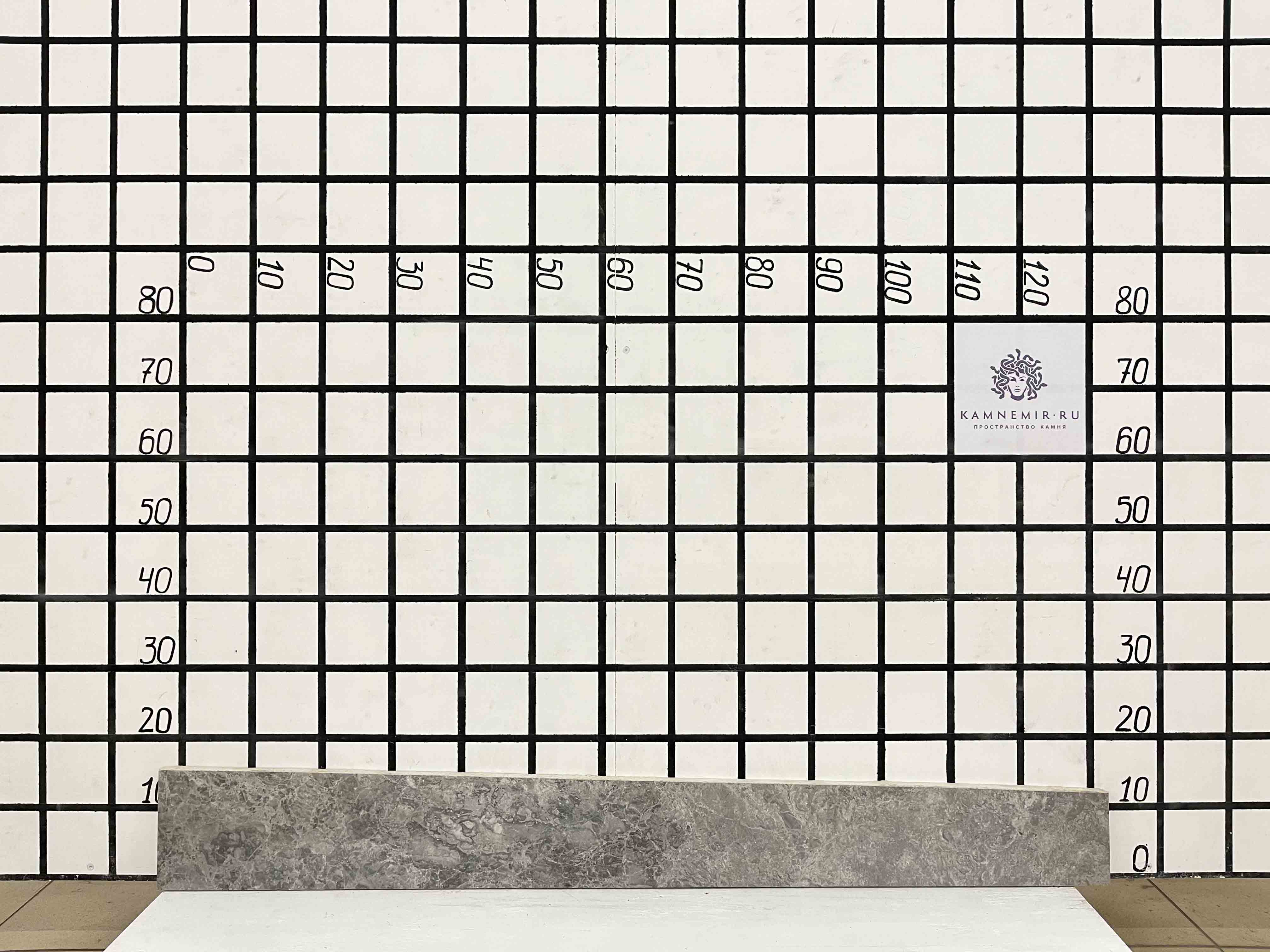 Изображение Заготовка F3250 (1330х120х20 мм)/Мрамор Tundra Grey/Серый/Полировка