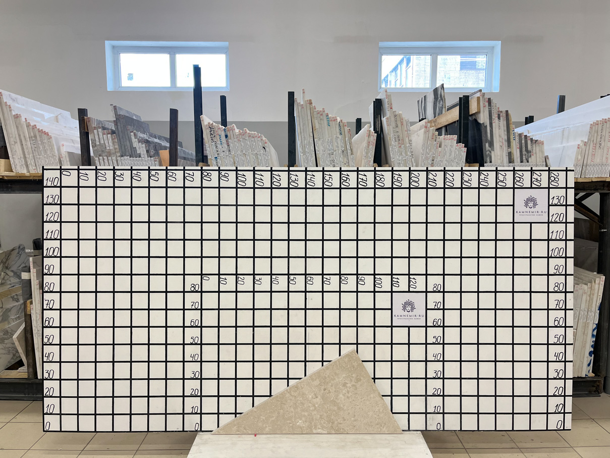 Изображение Заготовка неправильной формы F4991 (450х270х30 мм)/Мрамор Venezia Delicato/Бежевый/Полировка