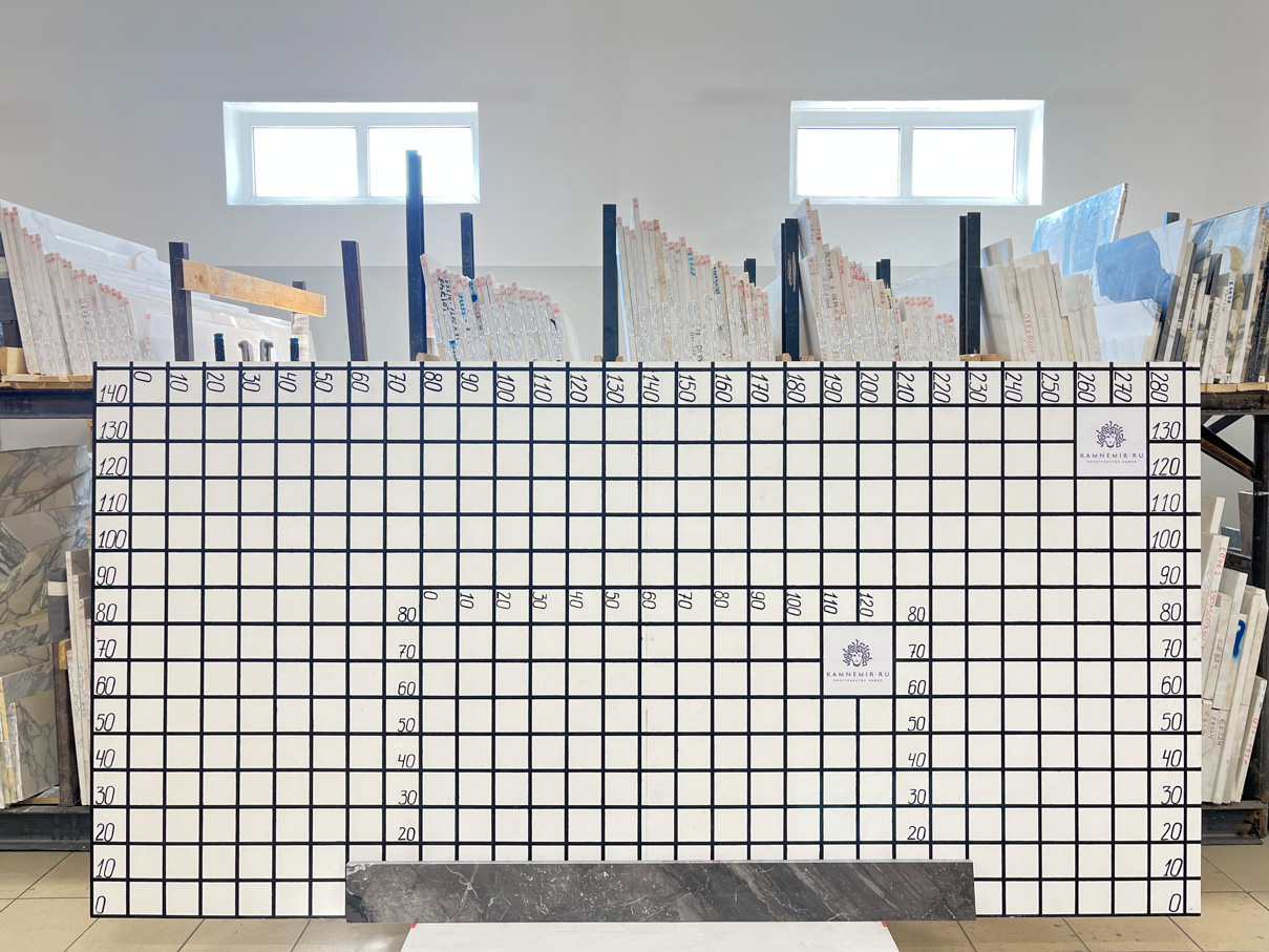 Изображение Заготовка F3313 (1680х150х20 мм)/Мрамор Arabescato Gridjio/Серый/Полировка