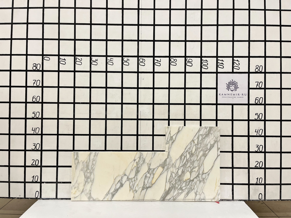 Изображение Заготовка  (250х900х20 мм)/Мрамор Calacatta/Белый/Антик