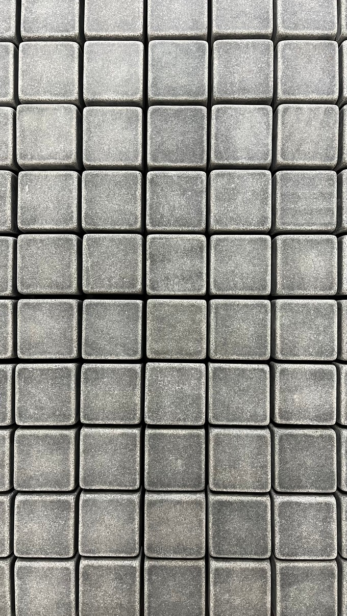 Брусчатка F2926 (80х80х50 мм)/Гранит Габбро/Черный/Пиленый + Галтованный - изображение 6
