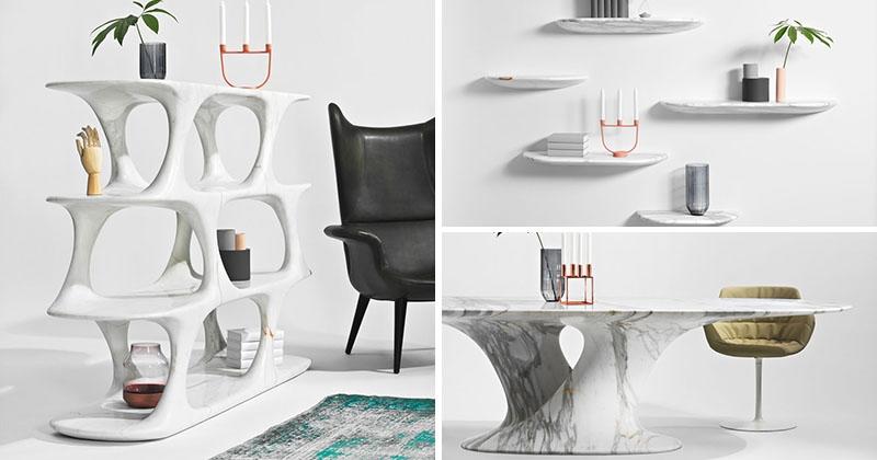 Модная мебель из мрамора изображение 1