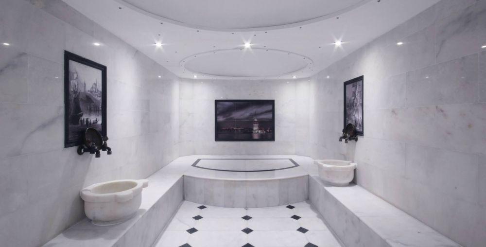 Кварцит в отделке хамама