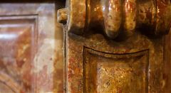 Камин Rosso Antico