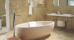 Мрамор Cappucino в ванной комнате