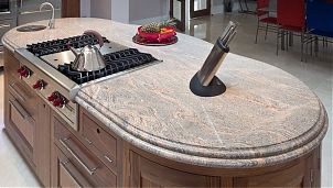 Гранит Indian Juparana: кухонная столешница