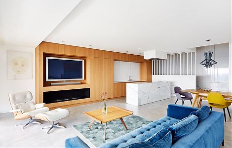 Остров из итальянского мрамора Calacatta Vagli изображение 2