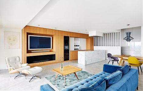 Остров из итальянского мрамора Calacatta Vagli изображение 3