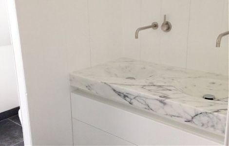 Раковина из мрамора Arabescato Vagli изображение 2