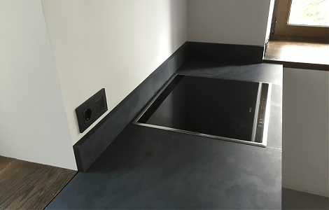 Столешница в кухню из черного сланца Black Slate изображение 1