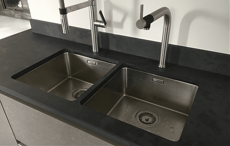 Столешница в кухню из черного сланца Black Slate изображение 6