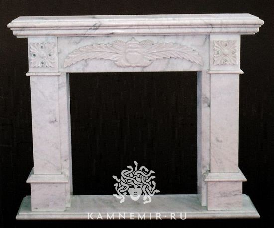 Камин из белого мрамора - изображение 1