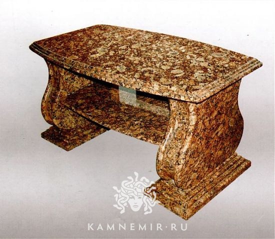 Столик из коричневого гранита - изображение 1